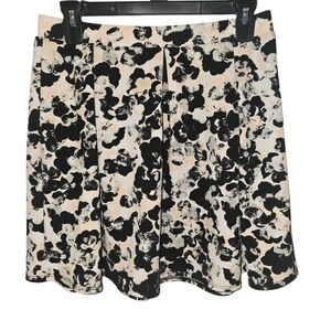 Joe B Black and Cream Skater Skirt Size L